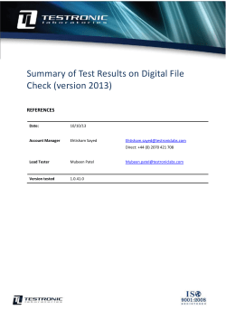 Product certification