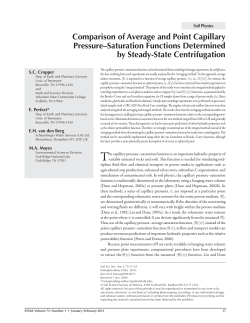 Comparison of Average and Point Capillary Pressure&ndash;Saturation