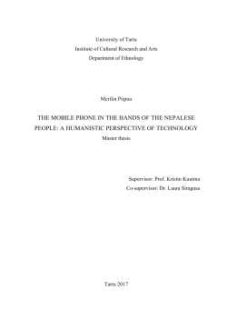 THE MOBILE PHONE IN THE HANDS OF THE NEPALESE PEOPLE