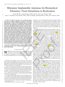 Miniature Implantable Antennas for Biomedical Telemetry