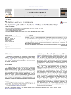 Mediastinal cavernous hemangioma