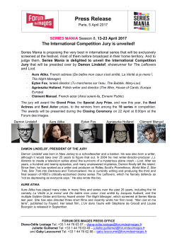 Press Release - Forum des images