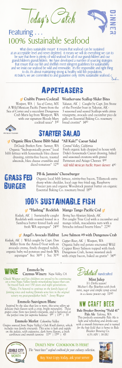 Dinner and Lunch Specials Menu