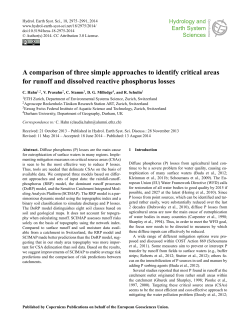 A comparison of three simple approaches to identify critical areas for