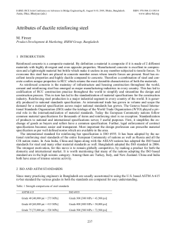 Attributes of ductile reinforcing steel - IABSE