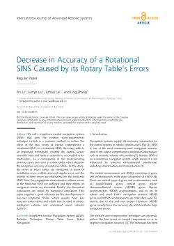Decrease in Accuracy of a Rotational SINS Caused by