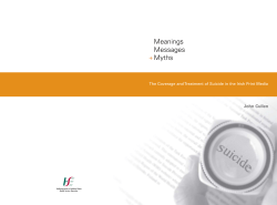 The Coverage and Treatment of Suicide in the Irish Print Media