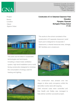 Chartered Quantity Surveyors The works to the school consisted of