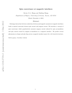Spin convertance at magnetic interfaces