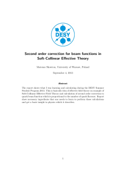 Second order correction for beam functions in Soft-Collinear