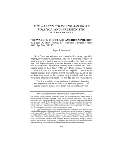 the warren court and american politics