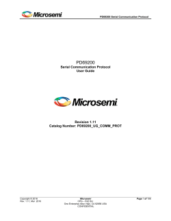 PD69200 Serial Communication Protocol User Guide
