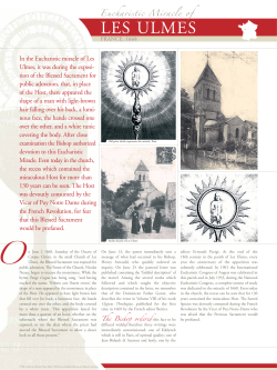 Eucharistic Miracle of Les Ulmes, France - 1668