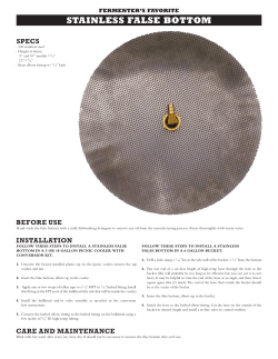 stainless false bottom