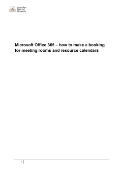 Microsoft Office 365 &ndash; how to make a booking for meeting rooms and