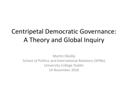 Centripetal Democratic Governance