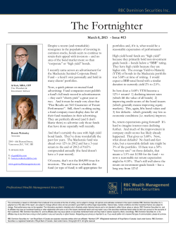 The Fortnighter - RBC Wealth Management