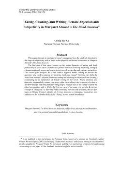 Eating, Cleaning, and Writing: Female Abjection and