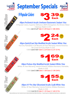 Allpro A-P Pro 30yr Siliconized Acrylic Caulk White 10oz Allpro