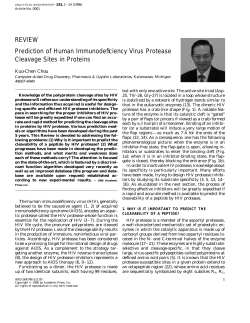 Prediction of Human Immunodeficiency Virus Protease Cleavage