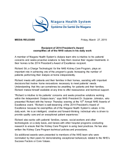 Awards of Excellence media release