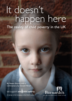 The reality of child poverty in the UK