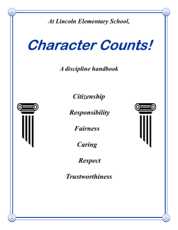 Character Handbook - Beaver Dam Unified School District