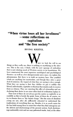 "When virtue loses all her loveliness" -