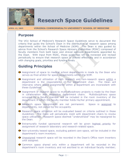 Research Space Guidelines
