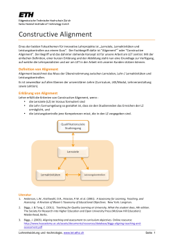 Constructive Alignment