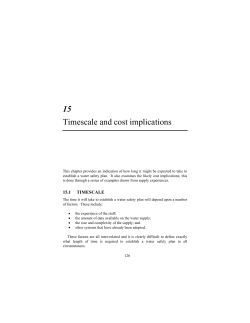 Time scale and cost implications pdf, 140kb
