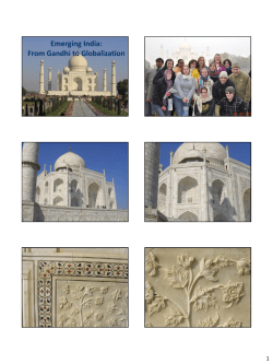 Emerging India: From Gandhi to Globalization