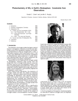 Photochemistry of NO2 in Earth`s Stratosphere: Constraints from