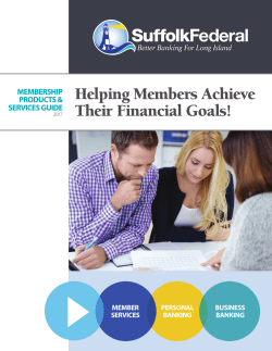 Helping Members Achieve Their Financial Goals!