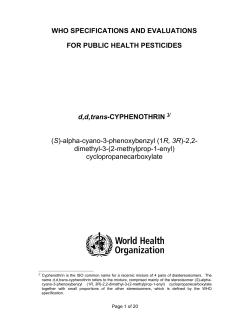 dd,trans-CYPHENOTHRIN - World Health Organization