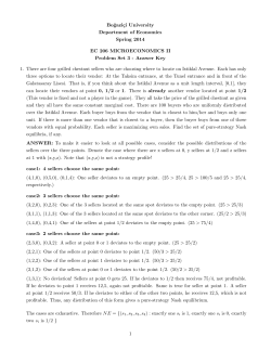 Bo˘gazi&ccedil;i University Department of Economics Spring 2014 EC 206