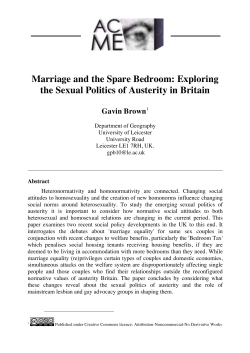 Marriage and the Spare Bedroom: Exploring the
