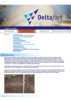 Soil as a buffer - Deltaproof