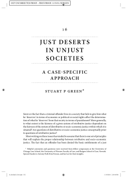 just deserts in unjust societies
