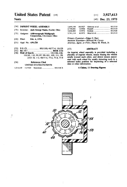 Imprint wheel assembly