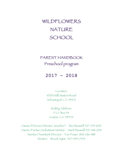 Handbook - Wildflowers Nature School