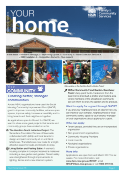 COMMUNITY - Housing NSW