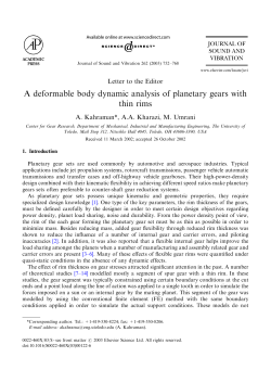 A deformable body dynamic analysis of planetary gears with