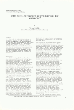 some satellite-tracked iceberg drifts in the antarctic