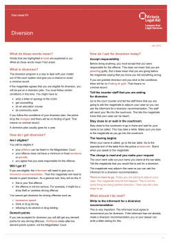 Diversion - Victoria Legal Aid