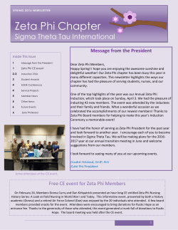 Spring 2016 - Wright State University`s College of Nursing