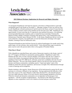 2010 Midterm Elections: Implications for Research and