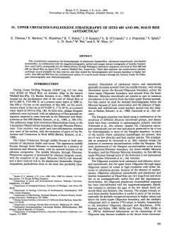 51. Upper Cretaceous-Paleogene Stratigraphy of Sites 689 and 690