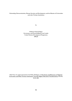 Citizenship, Democratization, Human Security and Development