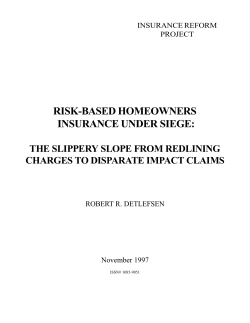 risk-based homeowners insurance under siege